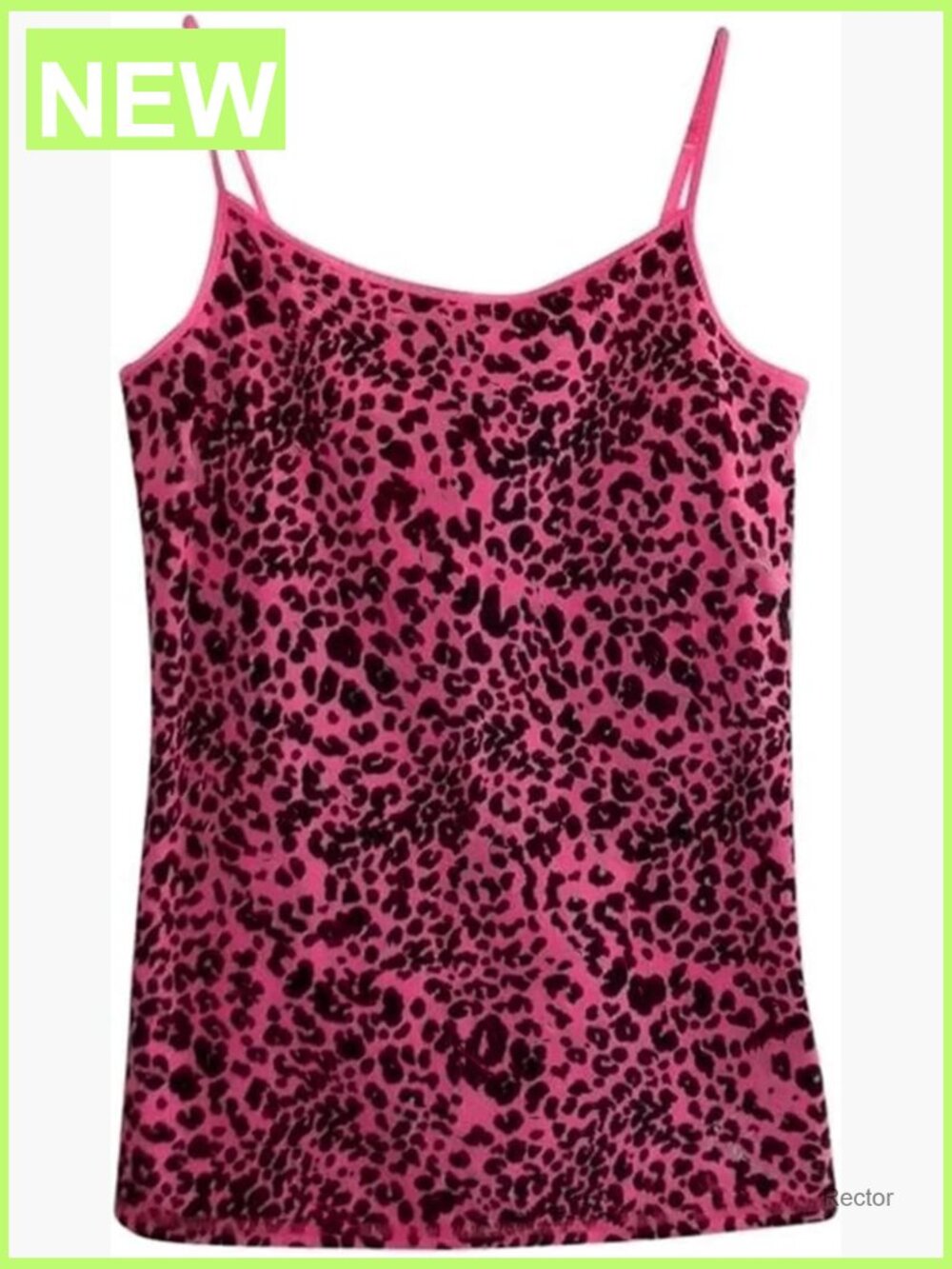 Y2K Leopard Spaghetti Strap Tank Top Grunge Emo Crop Cami